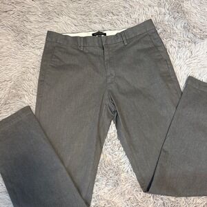 Banana Republic Emerson Straight Fit Chinos Gray Cotton Stretch Pants 32x34